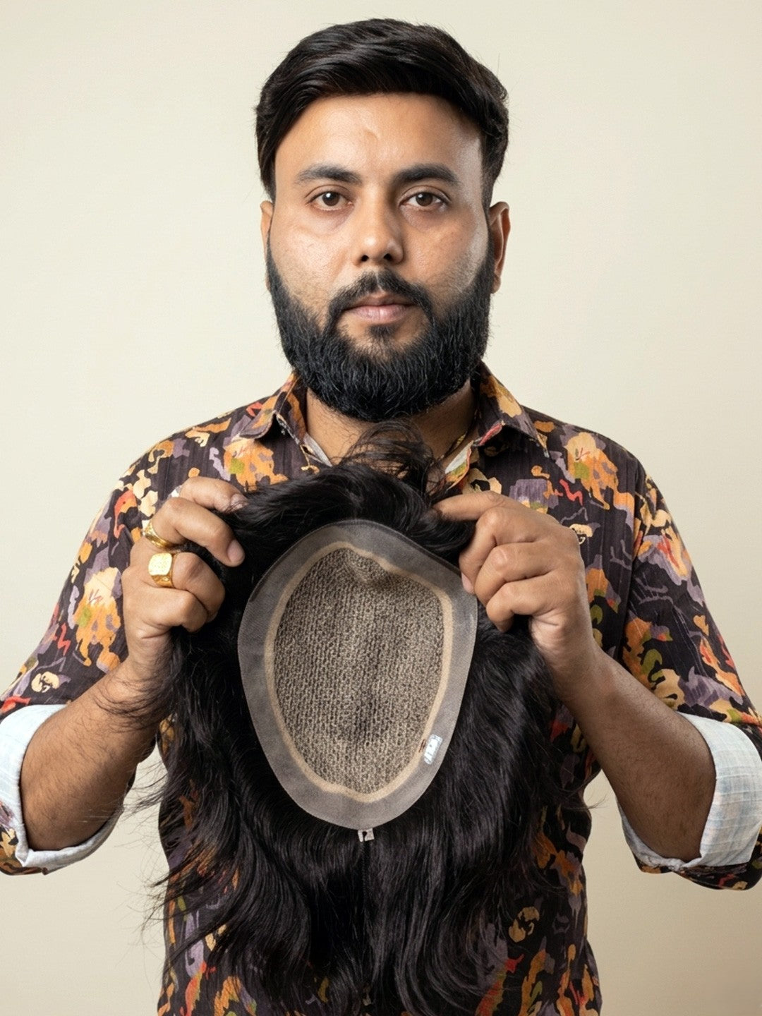 Premium Mirage Hair Patch for Men – Natural Hairline Hair System (Natural Black)